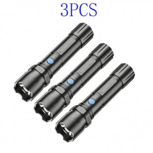 Mtvxesu LED 1000 Lumens 4 Modes Flashlight, 3 Pack