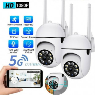 Smart Home Security Camera System 2.0MP 5G WiFi Camera with Night Vision Motion Detection Auto