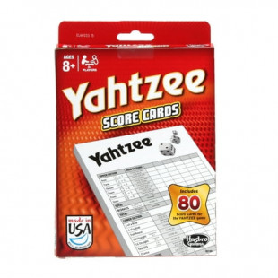 Yahtzee Game Score Pad, Includes 80 Score Cards