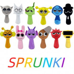 9.8" Sprunki Plush Toys: Soft, Huggable Stuffed Figures from Popular Games, Making Excellent Christmas and Birthday Gifts