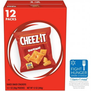 Cheez-It Original Cheese Crackers, Baked Snack Crackers, 12 Count