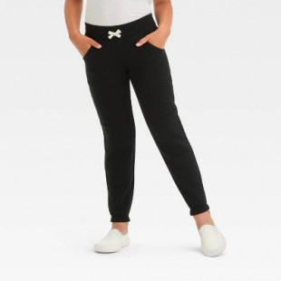 Girls' Fleece Jogger Pants - Cat & Jack™ Black L