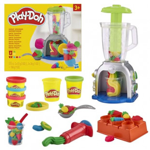 Play-Doh Swirlin' Smoothies Toy Blender Playset, Play Kitchen Appliance Set, Kids Arts & Crafts, Preschool Play Food Toys, for Girls & Boys, Ages 3+