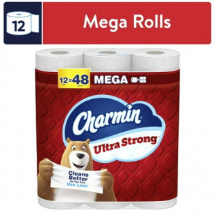 Charmin Toilet Paper Ultra Strong, 12 Mega Rolls