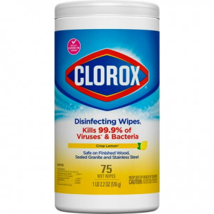 Clorox Bleach-Free Disinfecting and Cleaning Wipes, Crisp Lemon, 75 Count