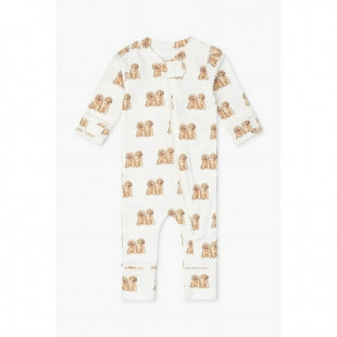 M+A by Monica + Andy Organic Cotton Gender Neutral Long Sleeve Baby One-Piece Coverall, Sizes Newborn - 12 Months