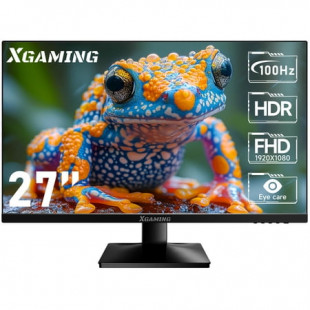 XGAMING 27-inch Computer Monitor, 1080P 100Hz Gaming Monitor, FHD IPS Display (1920x1080p) PC Monitor for Home Office, Computer Monitor HDMI Display with Low Blue Light, free sync, VESA Compatible