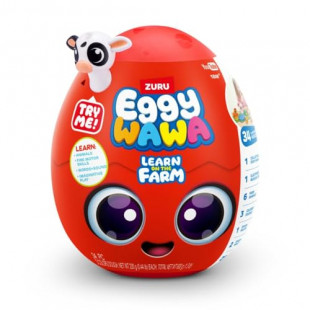 Eggy Wawa Learn on The Farm by ZURU, Pre-K Interactive Baby and Toddler Learning Toy with Music, Education, Motor Function