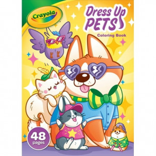 Crayola Dress Up Pets, 48 page Coloring Book, Gift for Kids