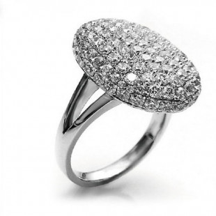 Clearance Deals Rings for Women 925 Silver Crystal Full Diamond Flash Engagement Wedding Ring