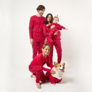 Leveret Womens Two Piece Cotton Pajamas Moose M