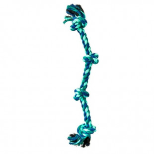 Vibrant Life Playful Buddy Large 4 Knot Rope Chew Toy, Green