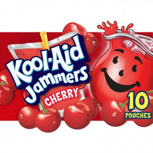 Kool Aid Jammers Cherry Kids Drink 0% Juice Box Pouches, 10 Ct Box, 6 fl oz Pouches
