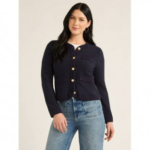 Free Assembly Women’s and Women 's Plus Welt Pocket Cardigan Sweater, Lightweight, Sizes XS-4X