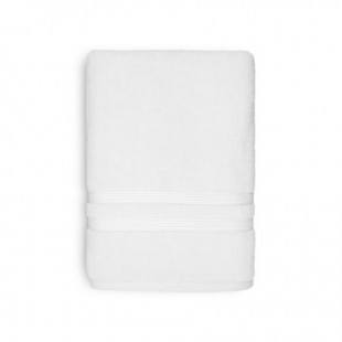 Mainstays Performance Solid Bath Towel, 54" x 30", White