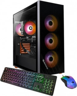 iBUYPOWER - Scale Gaming Desktop PC - AMD Ryzen 5 5500- AMD Radeon RX 6400 4GB- 8GB DDR4 RAM - 1TB NVMe SSD - Black