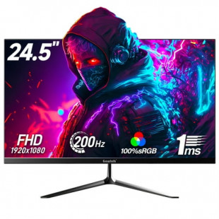 Gawfolk 24.5 inch Gaming Monitor 200hz/165hz FHD(1080P) Computer Monitors Black