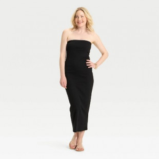 Women's Knit Tube Dress - A New Day™ Black M