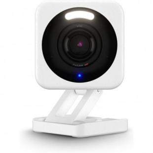 WYZE Cam v4, 2K HD Wi-Fi Smart Home Security Camera, Indoor/Outdoor, Pet/Baby Monitor, Motion Activated Spotlight/Siren, Enhanced Color Night Vision, 2-Way Audio, Local/Cloud Storage, Wired, White