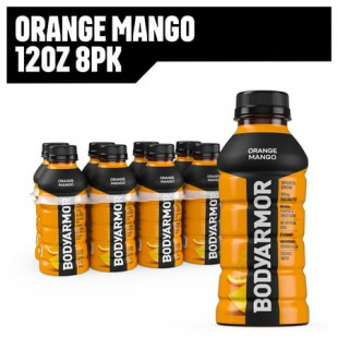 BODYARMOR Orange Mango Electrolyte Sports Drink, 12 fl oz, 8 Pack Bottles