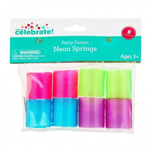 Assorted Neon Color Springs Party Favors, 8 Count, by Way To Celebrate