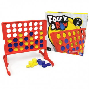 Four in Row Board Game for Family Game Night, for Kids Ages 5 and up