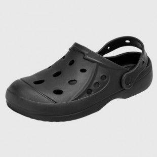Alpine Swiss Mens Clogs Lightweight Slip On Mules Water Sandals Comfort Gardening Shoes Black 10 M US