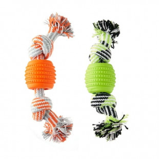 Vibrant Life Double Dental Dog Rope Toy, Small, Chew Level 1, 1 Pack