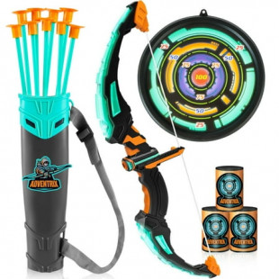 Joyfy Kids Bow and Arrow Set with LED Lights, Archery Toy Set for boy age 3 up