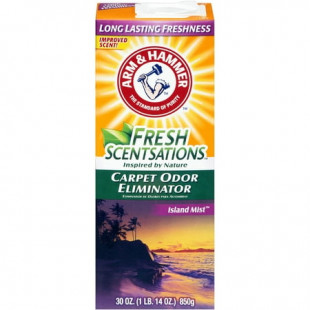 ARM & HAMMER Fresh Scentsations Carpet Odor Eliminator Powder, Island Mist, 30 oz