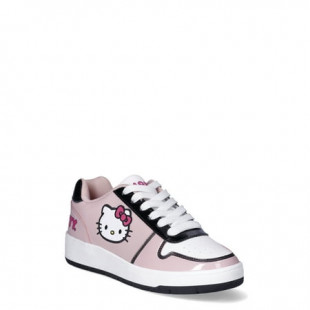 Hello Kitty by Sanrio Women's Pink Casual Court Sneakers, Sizes 6-11, Regular Width