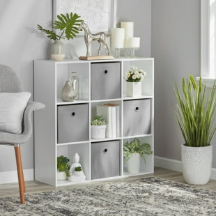 Mainstays 9 Cube Storage Organizer, White