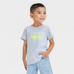 Toddler Boys' Short Sleeve Shark Graphic T-Shirt - Cat & Jack™ Masonary Gray 3T: Cotton Blend, Recycled Polyester, Crew Neck