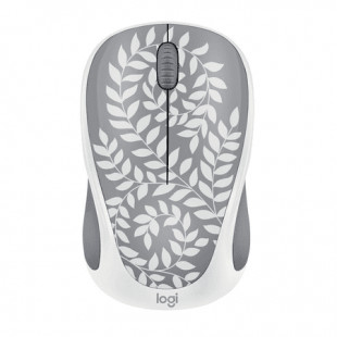 Logitech Compact Wireless Mouse, Floral Gray, Walmart Exclusive
