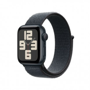 Apple Watch SE (2nd Gen) [GPS 40mm] Smartwatch with Midnight Aluminum Case with Ink Sport Loop