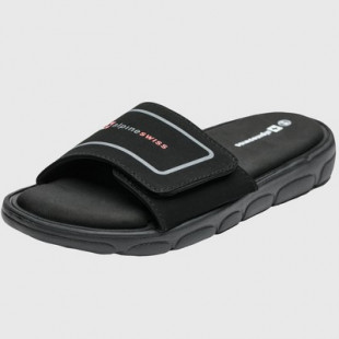 Alpine Swiss Gabe Men Slide Sandals Shock-absorbing foam Insole for Arch Support Adjustable Strap Athletic Sandals Anti-Slip Traction EVA Foam Outsole