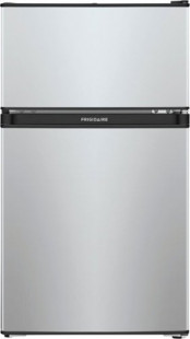 Frigidaire - 3.1 Cu. Ft. Mini Fridge with Built-In Freezer - Silver