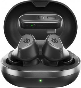 SteelSeries - Arctis GameBuds True Wireless Noise Cancelling Gaming Earbuds for Xbox, PS5, PS4, PC, Switch - Black