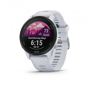 Garmin - Forerunner 255 Music GPS Smartwatch 46 mm Fiber-reinforced polymer - Whitestone - (2022)