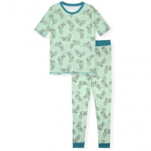 Sleep On It Boys 2-Piece Super Soft Jersey Snug-Fit Pajama Set -  Motorcycle , 4T