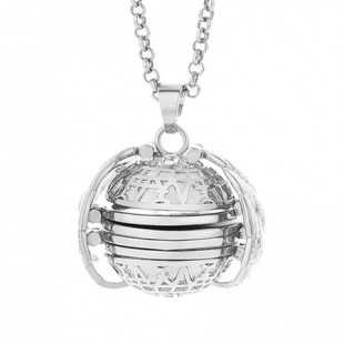 Clearance! SDJMa Expanding Magic 4 Photo Pendant Memory Floating Photo Locket Necklace Angel Wings Flash Box Album Necklaces for Women Men
