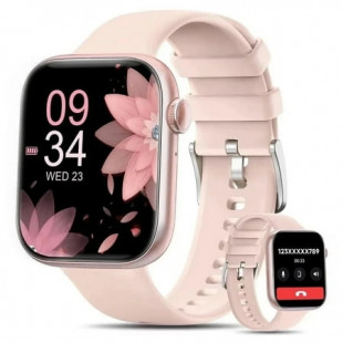 Mingdaln 2025 New 1.85-inch Men Women's Smartwatch with Answer/Make Calls/120+Sports Modes/10 Days Standby, IP68 Waterproof Fitness Tracker Fits for Android Iphone Devices, perfect gift（Pink）
