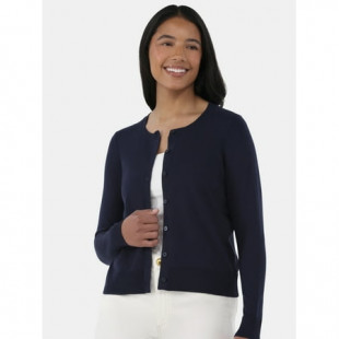 Time and Tru Fine Gauge Cardigan Sweater, Lightweight, Size XS-XXXL