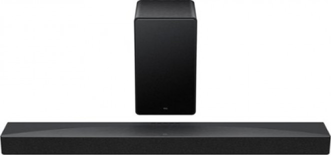 TCL - Q65H Q Class 5.1 Channel Soundbar with Dolby Atmos, Ray Danz Technology, and Wireless Subwoofer - Black