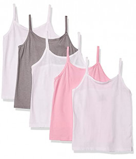 Hanes Girls Tagless Cotton Cami Multipack - 5 Pack, Small US
