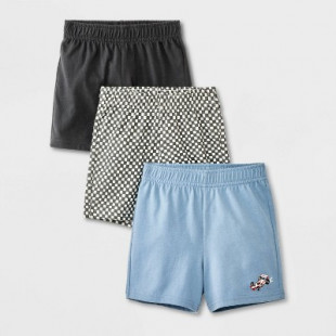Toddler Boys’ 3pk Racecar Shorts – Cat & Jack™ Blue 5T