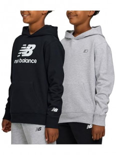 New Balance Boys Hoodie 2-Pack – Premium Comfy Cotton Blended Fleece Pullover Hoodies for Kids, Soft Boys Sweatshirts Grey Heather/Black