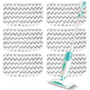 6 Pack Steam Mop Replacement Pads for Shark Steam Mops S1000 Series
