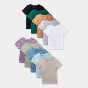 Toddler Boys’ 10pk Short Sleeve Solid T-Shirt - Cat & Jack™ 4T