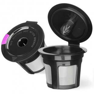 2 Pack Reusable K Cups for Keurig Coffee Makers - Black Filters